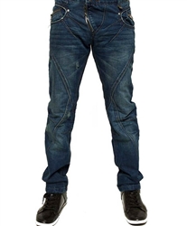 Isaac B Designer Jeans 049 Dark Blue