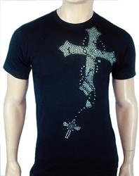 Rawyalty Men Cross Chain T-shirt