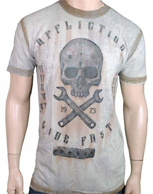 Affliction On The Tracks SS Crew Neck Tee