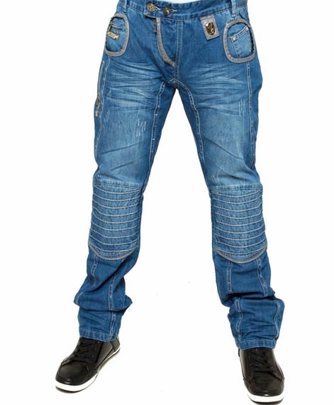 tråd Gurgle Holde Men's designer denim | Isaac B Designer Jeans 027 Light Blue