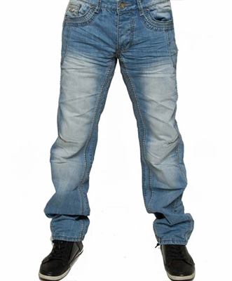Isaac B Designer Jeans 034 Light Blue
