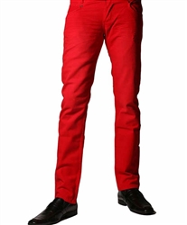 Isaac B Designer Jeans 062 Red