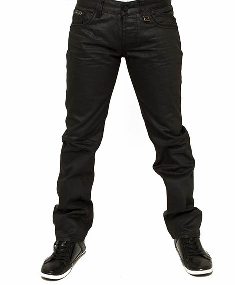 Men's designer denim | Issac B Designer Jeans Black 029