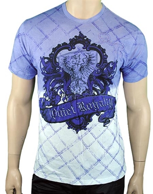 Quiet Royalty Falcon Crest Tee Purple
