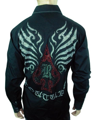 Rawyalty Ace of Spades Buttton Down shirt